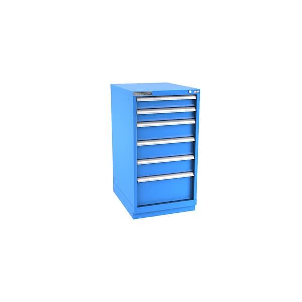 Champion Tool Storage Modular Drawer Cabinet, 6 Drawer, Blue, Steel, 22 in W x 28-1/2 in D x 41-3/4 in H N18000601ILCFTB-BB - main